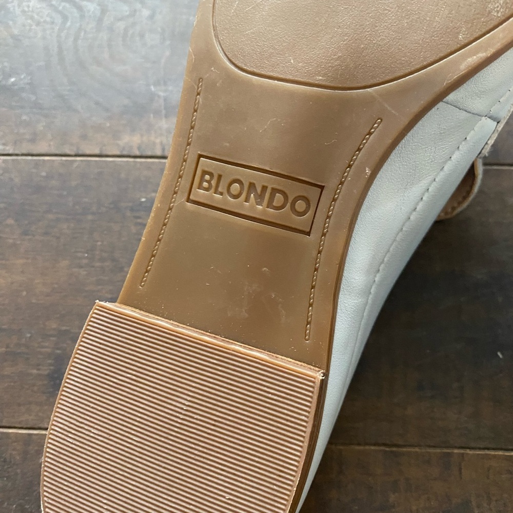 Blonde Bryce blue loafers - Picture 7 of 13